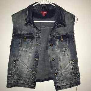 jean jacket vest